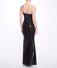 Load image into Gallery viewer, Ruched Lamé Gown