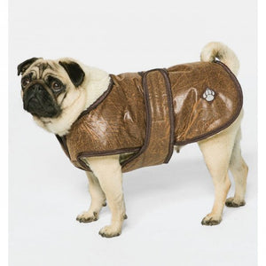 Danish Design Pet Products Waggles Dog Coat (Brown) (9.8in)