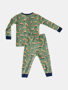 Green Fox 2-Piece Pajama