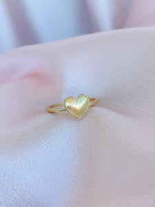 Beaded Heart Ring