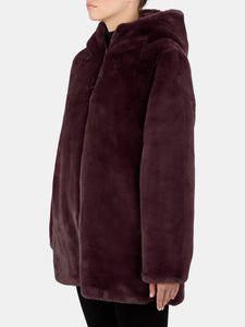 Women's Bridget Faux Fur Reversible Hooded Jacket