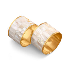 Load image into Gallery viewer, Serena Napkin Rings - White Pearl; Set Of 6