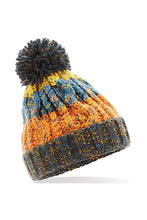 Load image into Gallery viewer, Junior Unisex Corkscrew Beanie (Retro Blues)