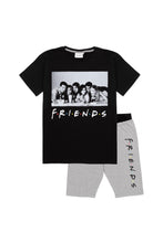 Load image into Gallery viewer, Friends Womens/Ladies Character Pajama Set (Black/Gray)