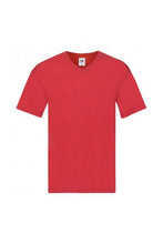 Load image into Gallery viewer, Fruit Of The Loom Mens Original V Neck T-Shirt (Red)