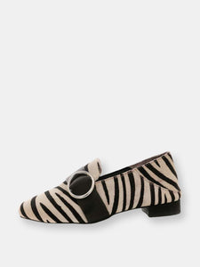 Naomi Zebra Printed Loafers