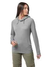 Load image into Gallery viewer, Craghoppers Womens/Ladies NosilLife Alandra Long Sleeved Hooded Top (Soft Gray Marl)