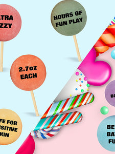 Kids 24 Lollipop Bath Bombs Gift Set