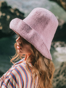 Bloom Crochet Sun Hat In Lilac Purple