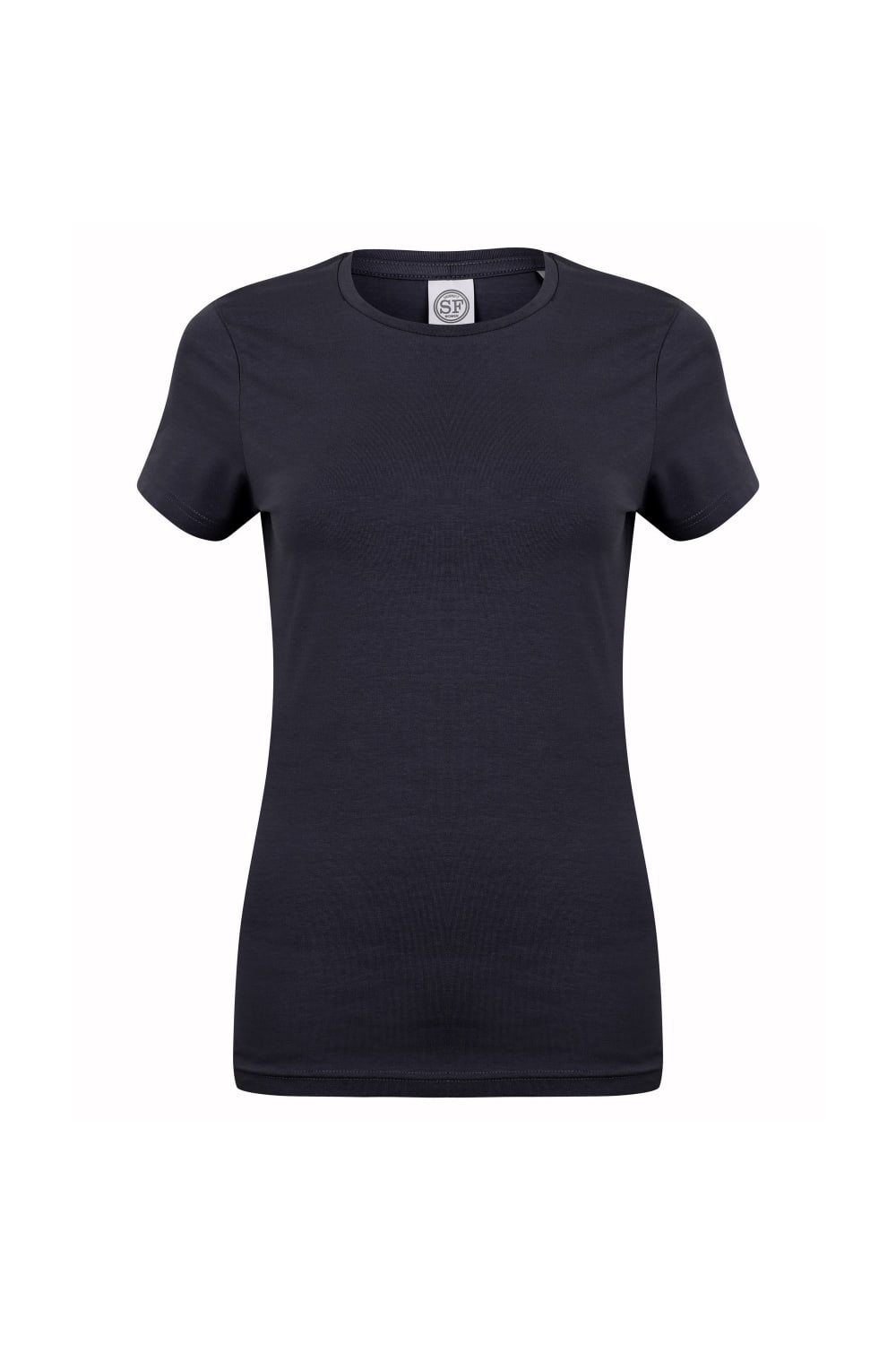 Skinni Fit Womens/Ladies Feel Good Stretch Short Sleeve T-Shirt (Navy)