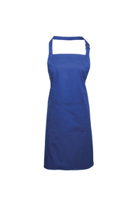 Premier Ladies/Womens Colours Bip Apron With Pocket / Workwear (Royal) (One Size)