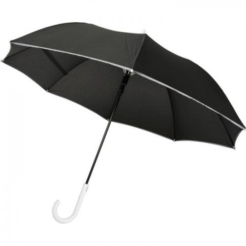 Bullet Felice Auto Open Windproof Reflective Umbrella (White) (One Size)