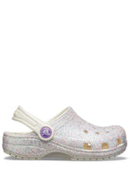 Load image into Gallery viewer, Crocs Childrens/Kids Classic Glitter Slip On Clog (Oyster/Glitter)