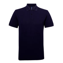 Load image into Gallery viewer, Asquith &amp; Fox Mens Short Sleeve Performance Blend Polo Shirt (Navy)