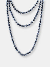 Load image into Gallery viewer, Deep Navy Blue Crystal Beaded Necklace