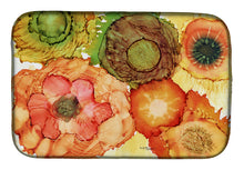 Load image into Gallery viewer, 14 in x 21 in Abstract Flowers Blossoms Dish Drying Mat