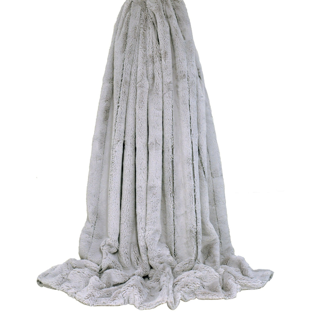 Riva Home Empress Faux Fur Throw (Gray) (55.1 x 78.7in) (UK - 140 x 200cm)