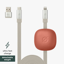 Load image into Gallery viewer, Flat + Weight Fast Charge Lightning Cable + Weight