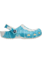 Load image into Gallery viewer, Womens Classic More Joy Clogs - Aqua Blue/White