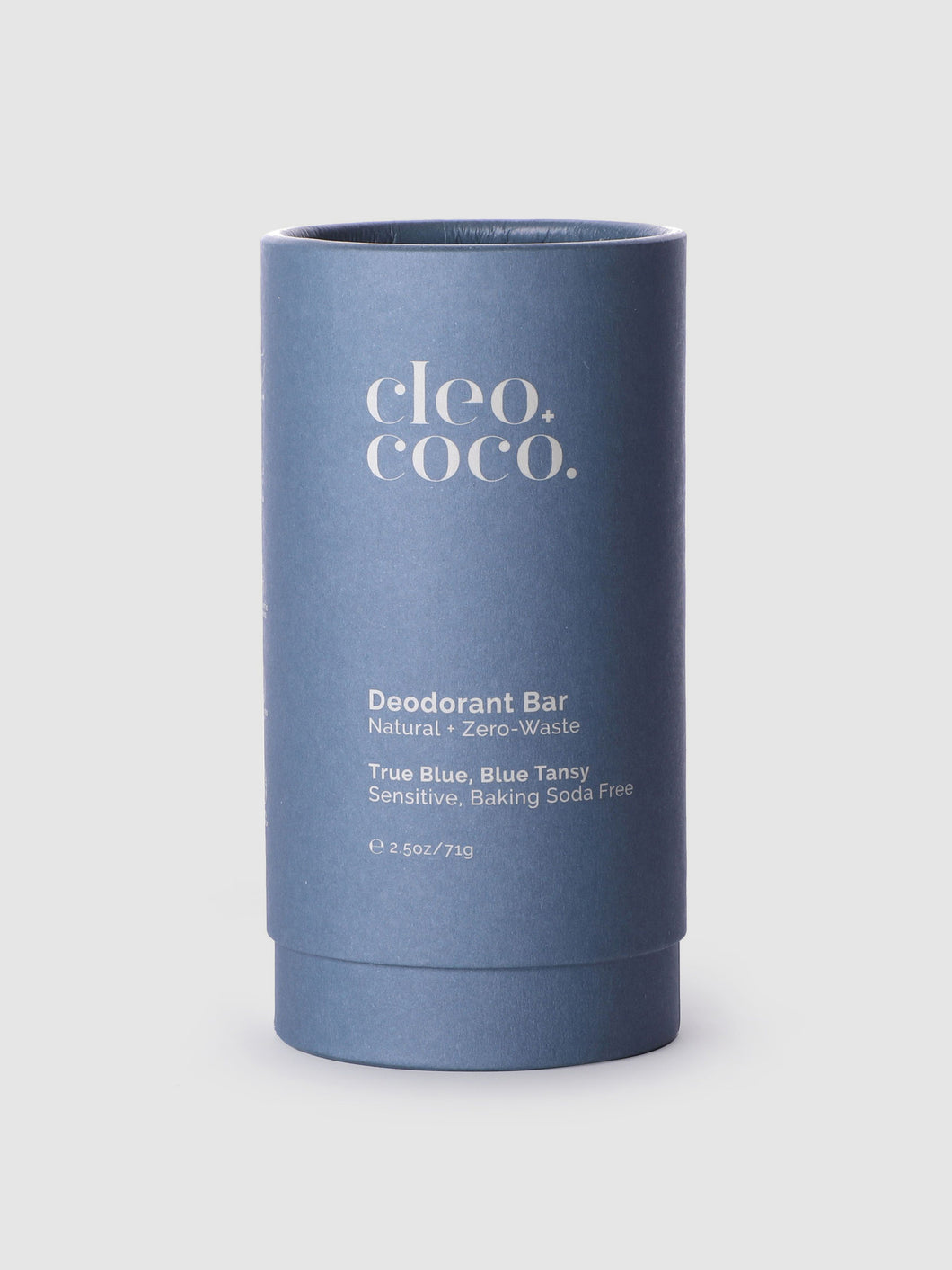 Deodorant Bar Zero-Waste, Sensitive - True Blue, Blue Tansy