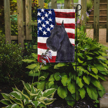 Load image into Gallery viewer, USA American Flag With Schnauzer Garden Flag 2-Sided 2-Ply
