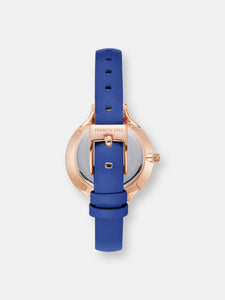 Kenneth Cole Women's Classic Ladies KC15187007 Rose-Gold Leather Quartz Fashion Watch