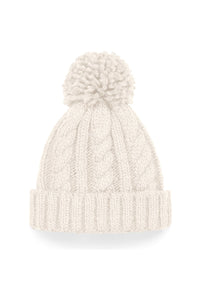 Beechfield® Unisex Junior Cable Knit Melange Beanie (Oatmeal)