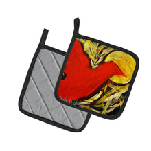 Load image into Gallery viewer, Crow at Midnight Pair of Pot Holders