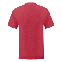 Load image into Gallery viewer, Fruit Of The Loom Mens Iconic T-Shirt (Pack of 5) (Heather Red)