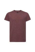 Load image into Gallery viewer, Russell Mens Slim Fit Short Sleeve T-Shirt (Maroon Marl)
