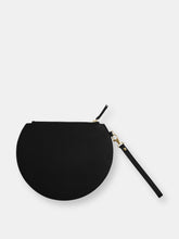 Load image into Gallery viewer, 3/4 Moon Clutch in Black