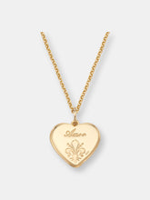 Load image into Gallery viewer, Lover&#39;s Heart Serpent Enamel Medallion Necklace