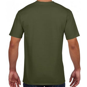 Gildan Mens Premium Cotton T-Shirt (Military Green)