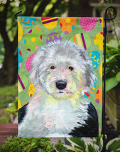 Load image into Gallery viewer, Old English Sheepdog Easter Eggtravaganza Garden Flag 2-Sided 2-Ply