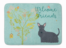 Load image into Gallery viewer, 19 in x 27 in Welcome Friends Scottish Terrier Machine Washable Memory Foam Mat