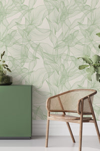 Eco-Friendly Abstract Floral Wallpaper