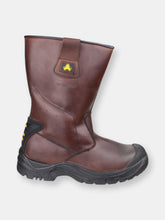 Load image into Gallery viewer, Safety Mens AS249 Cadair Waterproof Pull On Rigger Boots - Brown