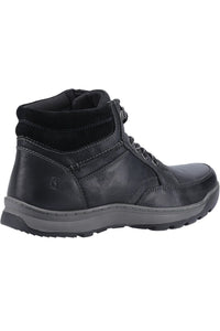 Mens Grover Leather Boots - Black