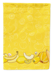 11 x 15 1/2 in. Polyester Fruits and Vegetables in Yellow BB5134DS66 Garden Flag 2-Sided 2-Ply