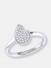 Load image into Gallery viewer, Street Cycle Open Teardrop Diamond Ring in Sterling Silver
