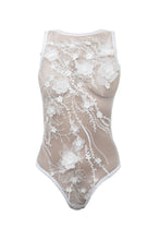 Load image into Gallery viewer, Amber 3D Flower Embroidered Bodysuit