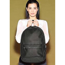Load image into Gallery viewer, Bagbase Faux Leather Fashion Backpack (Black) (One Size)