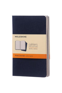Moleskine Cahier Ruled Journal (Indigo) (One Size)