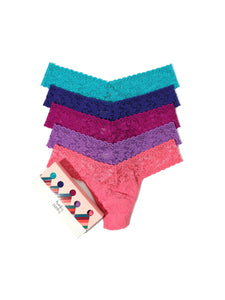 Holiday 5 Pack Low Rise Thongs