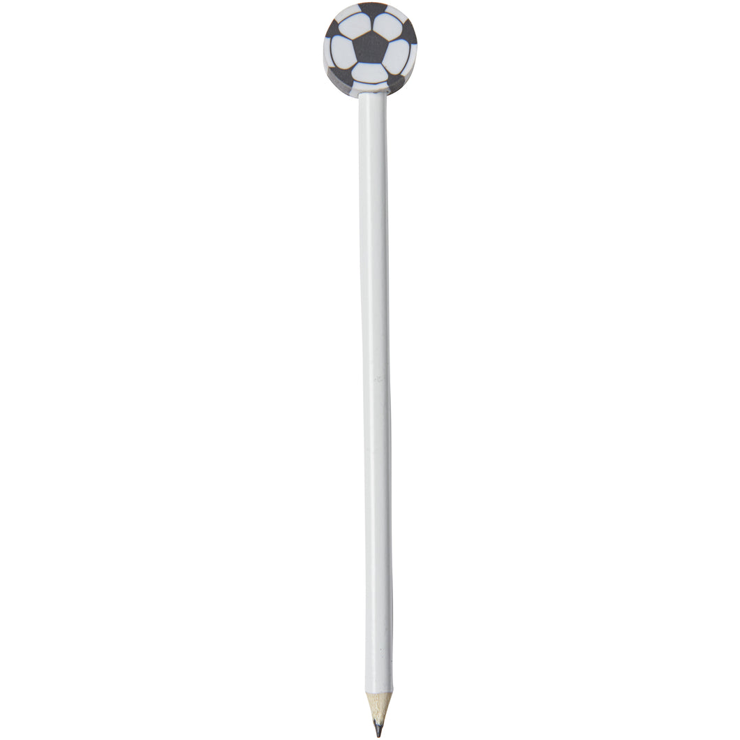 Bullet Goal Football Pencil (White) (7.3 x 1 inches)