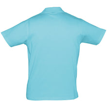 Load image into Gallery viewer, SOLS Mens Prescott Jersey Short Sleeve Polo Shirt (Blue Atoll)