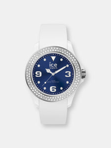 Ice-Watch Women's Star 017235 White Silicone Quartz Fashion Watch