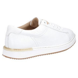 Womens/Ladies Sabine BouncePLUS Leather Lace Up Sneaker - White Leather