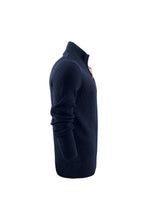 Load image into Gallery viewer, Mens Flatwillow Knitted Quarter Zip Fleece - Navy