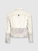 Load image into Gallery viewer, Shorter Off-White Denim Jacket with Mercury Foil